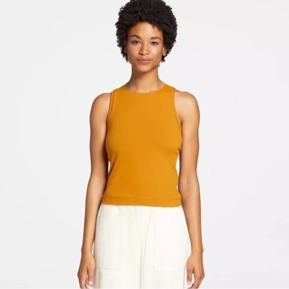 CALIA by Carrie Underwood Bronzed Topaz Fitness Tank in Size Large